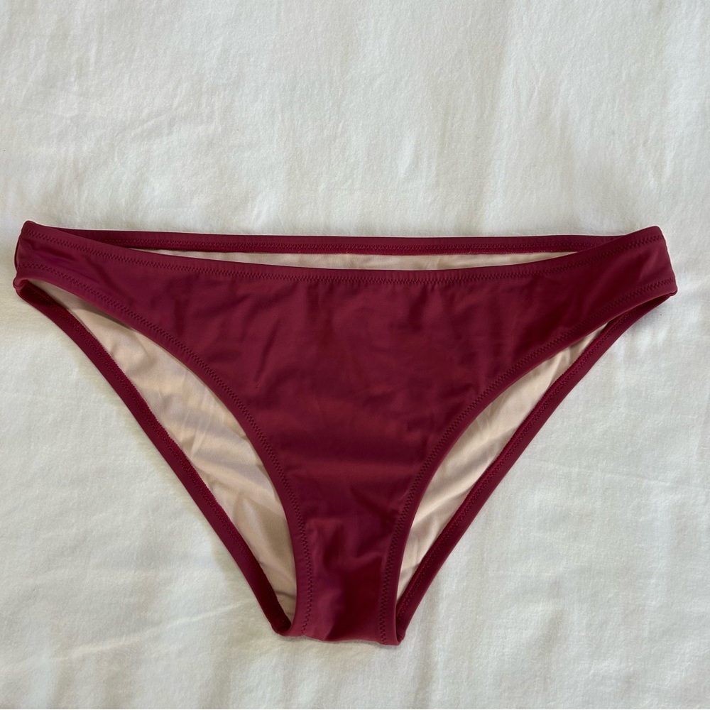 Shake & Shore Dark Blush Bikini Bottom Size L